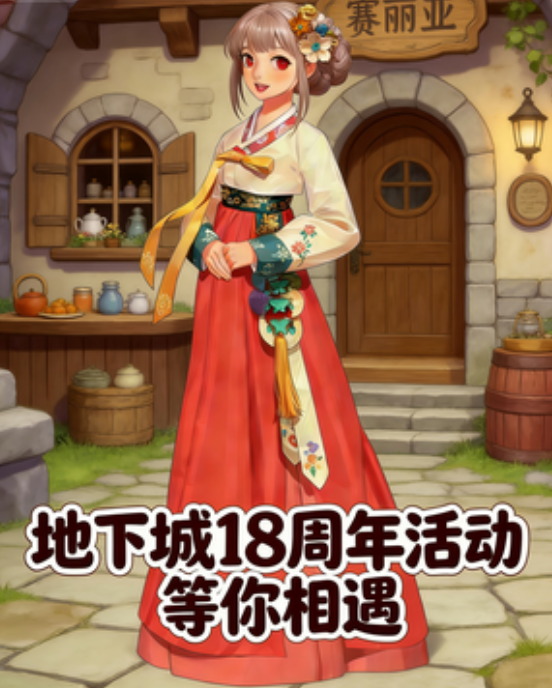 赛丽亚在2026年的DNF十八周年活动等你相遇